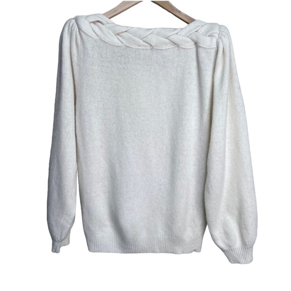 Vintage Andre Christian Cream Lambswool Sweater Size Small - Picture 3 of 13